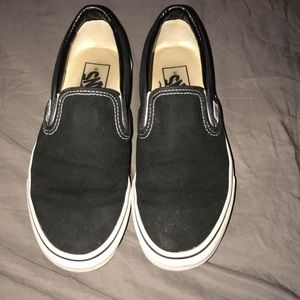 Black Slip On Vans